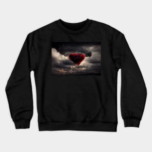 Broken Heart in the Clouds /  Broken Hearts Unwind Designs Crewneck Sweatshirt